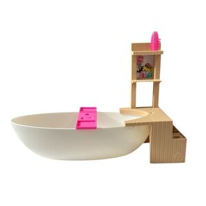 Barbie Spa Fizzy Bath White Bathtub and Shelf Replacement parts